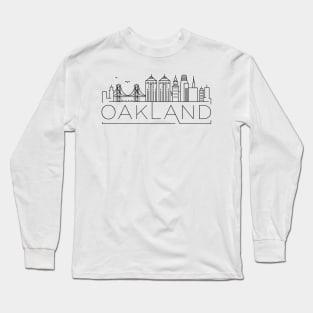 Oakland Minimal Skyline Long Sleeve T-Shirt